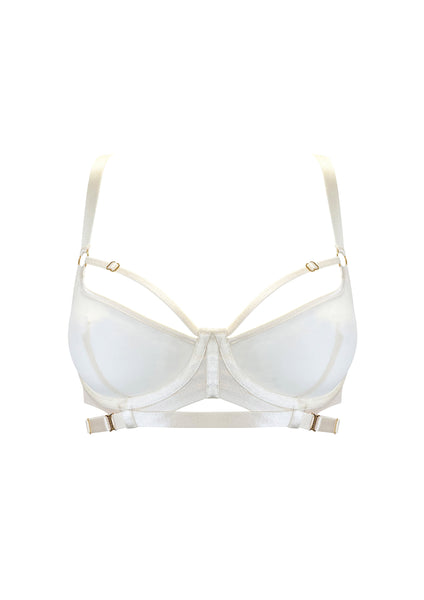 Bordelle Luxury Wired Balconette Bra Cream                      
