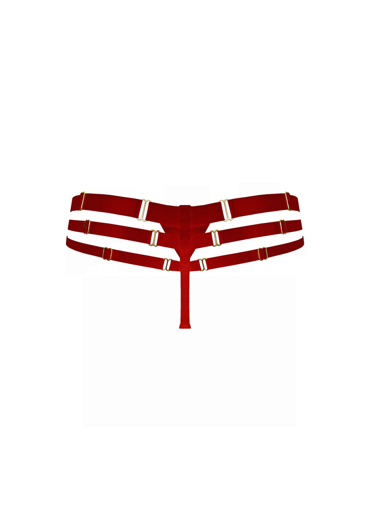 Art Deco Multi-Strap Thong