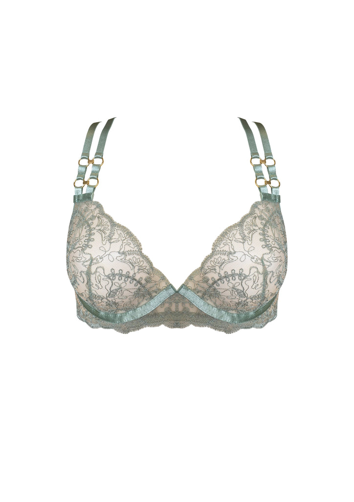 Cymatic Plunge Wire Bra