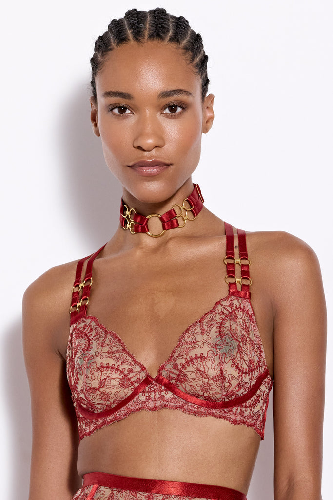 Cymatic Plunge Wire Bra