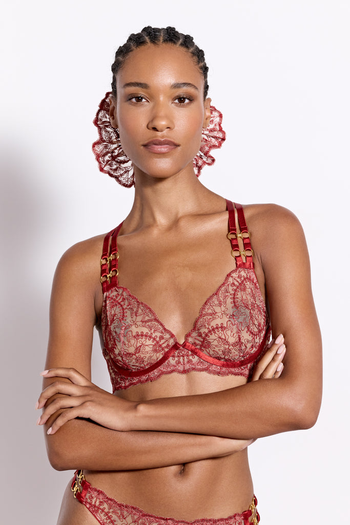 Cymatic Plunge Wire Bra