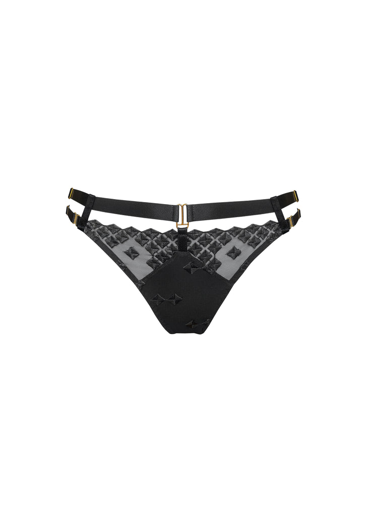 Square Lace Revived Open Back Brief