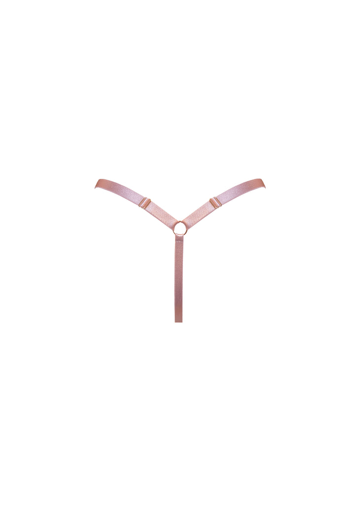 Vita Lace Thong String Rose Pink – Bordelle
